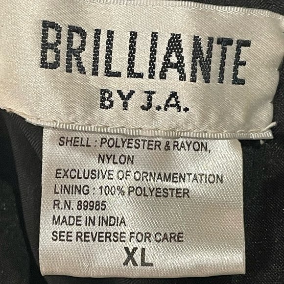 ▪️VTG▪️BRILLIANTE BY J.A.▪️ Bead & Sequin Lace Pleated Chiffon Evening Dress - Picture 12 of 12